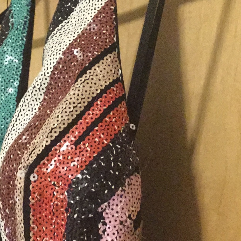 JOVANI Striped Mini Dress - Picture 9 of 12